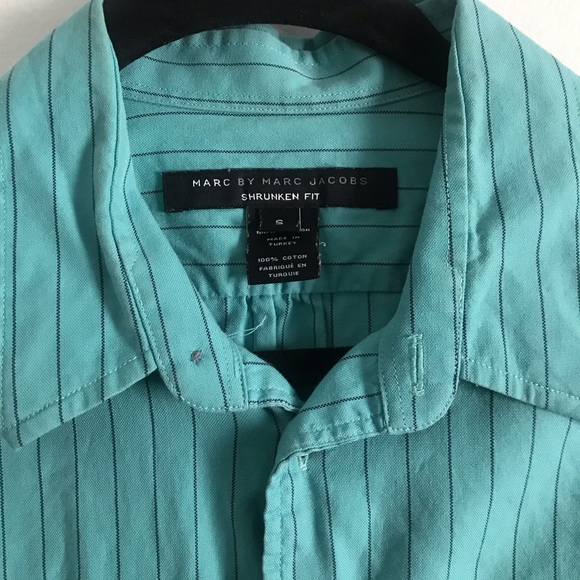 Marc by Marc Jacobs Turquoise Button Down Shirt - Picture 6 of 7